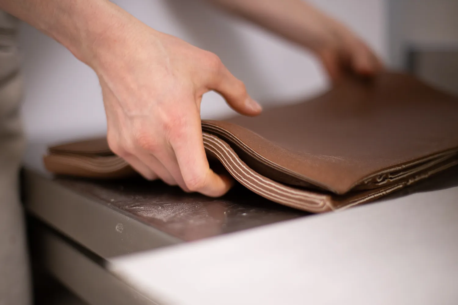 Tourage et feuilletage de la pâte