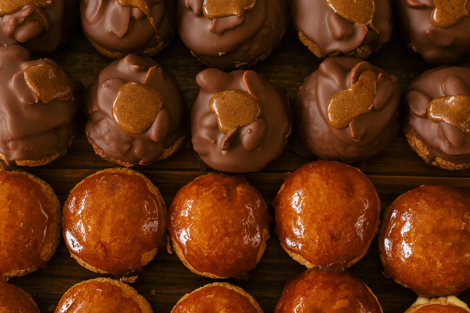 Choux caramélisés dorés